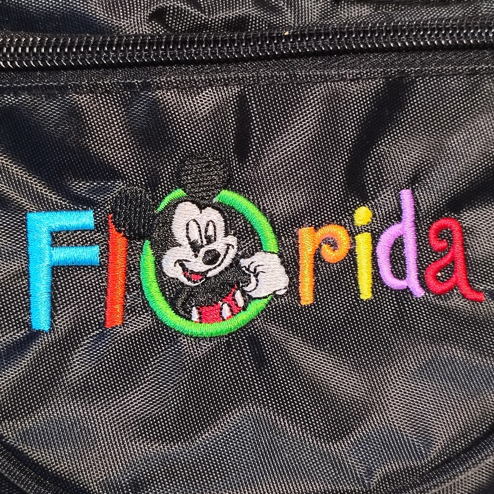 Disney Florida Belt Bag (Fanny Pack) /w Embroidered Mickey NWT - Picture 3 of 8